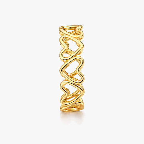 Aila Silver Heart Adjustable Ring