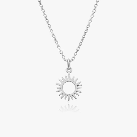 Anna Sterling Silver Sun Necklace