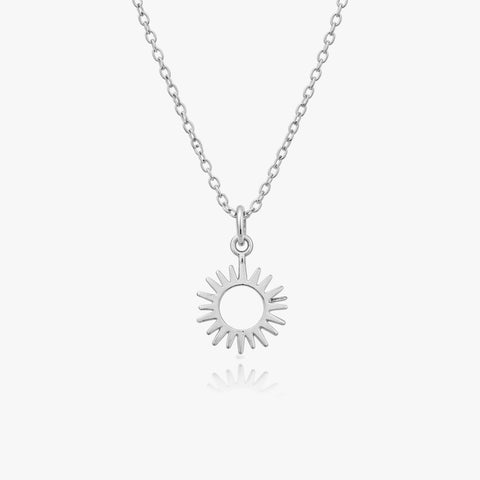 Anna Sterling Silver Sun Necklace
