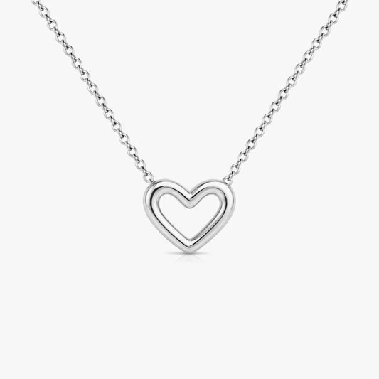 Anna Silver Heart Necklace