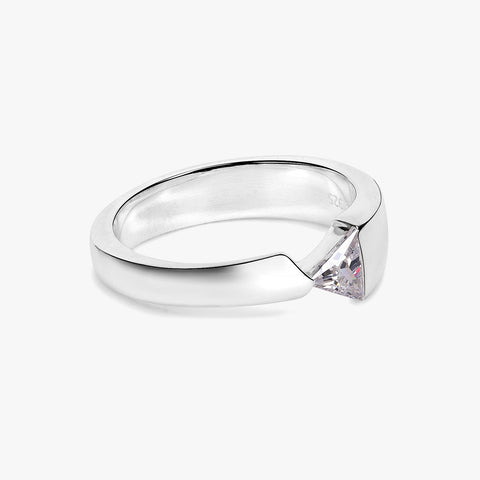 Pavi Silver Adjustable Ring