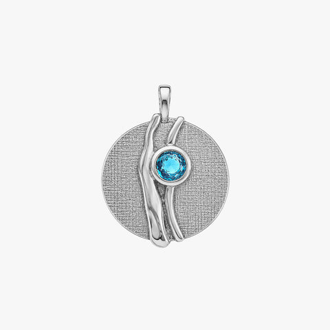 Lila Silver Topaz Pendant