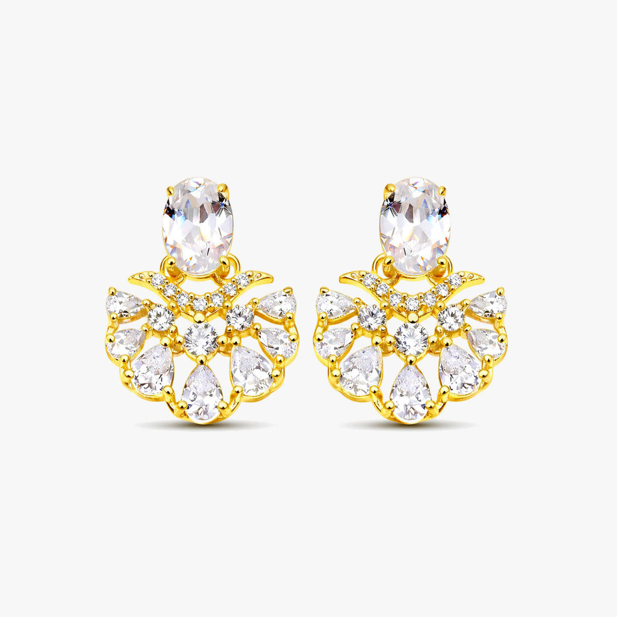Jela Silver Stud Earrings