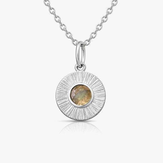 Thea Silver Labradorite Necklace