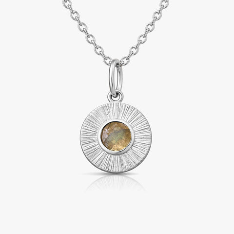 Thea Silver Labradorite Necklace
