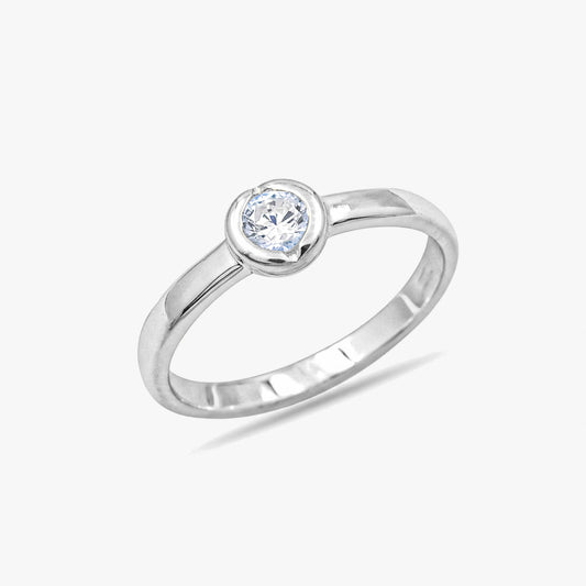 Frea Silver Diamond Adjustable Ring