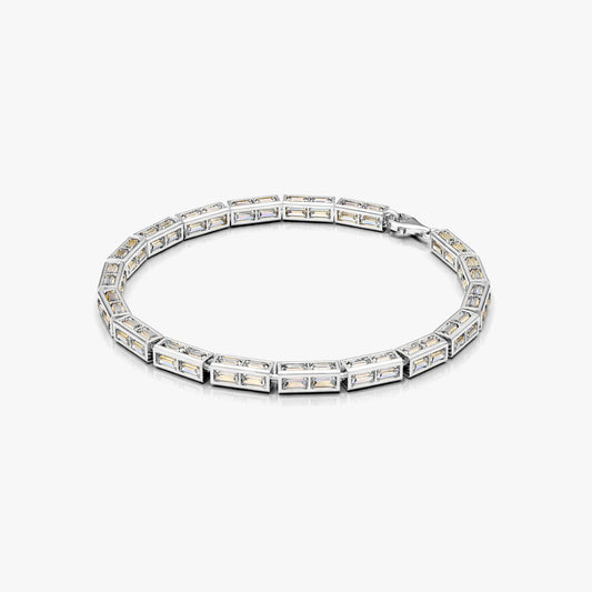 Cyan Silver Zirconia Bracelet