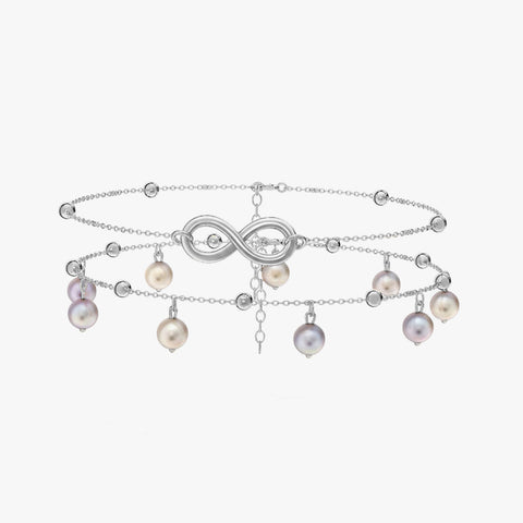 Eimi Silver Pearl Anklet