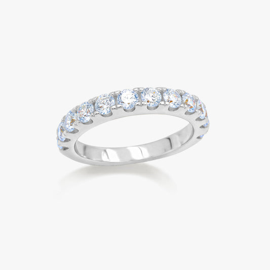 Demi Silver Diamond Adjustable Ring