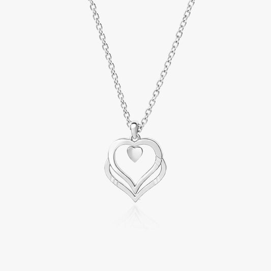 Nova Silver Heart Necklace