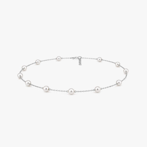 Mavi Silver Pearl Anklet