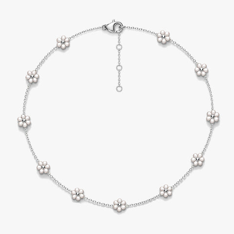 Lily Silver Pearl Necklace