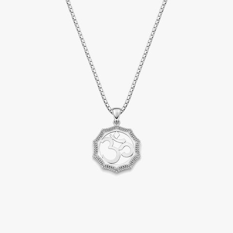 Zeno Silver OM Necklace