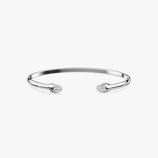 Axra Silver Cuff Bangle