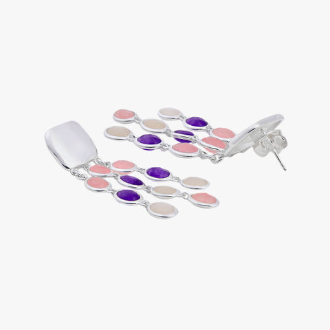 Rita Silver Amethyst Earrings