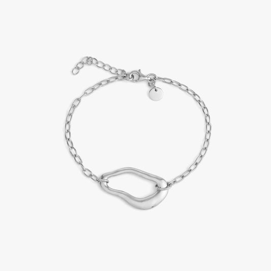 Nyla Silver Organic Bracelets