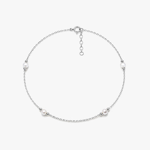 Nuni Silver Pearl Anklet