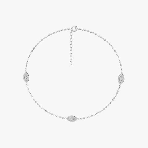 Ayle Silver Zirconia Anklet