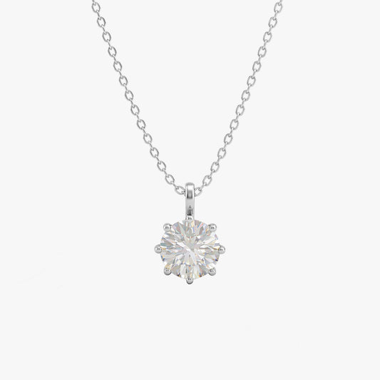 Aro Silver Zirconia Necklace