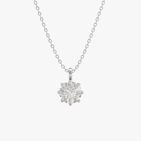 Aro Silver Zirconia Necklace