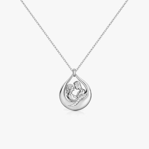 Aysa Silver Zirconia Necklace
