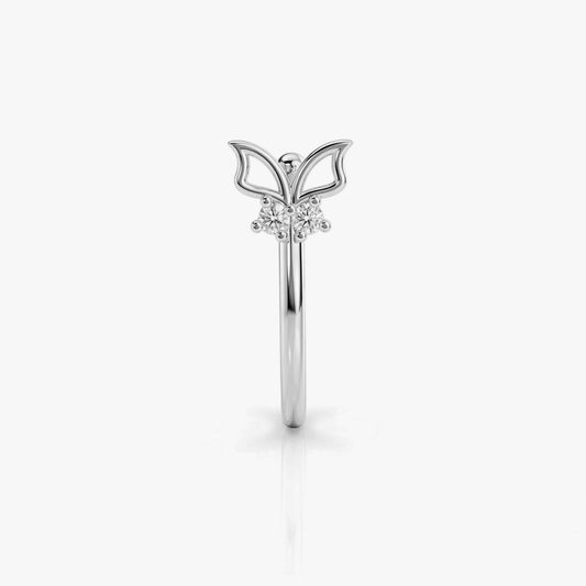 Aqra Silver Nose Pin