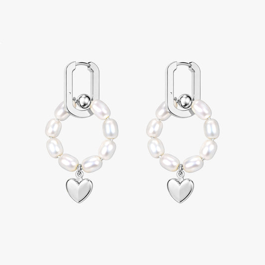 Eli Silver Pearl Earrings