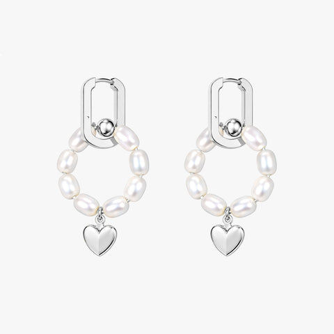 Eli Silver Pearl Earrings