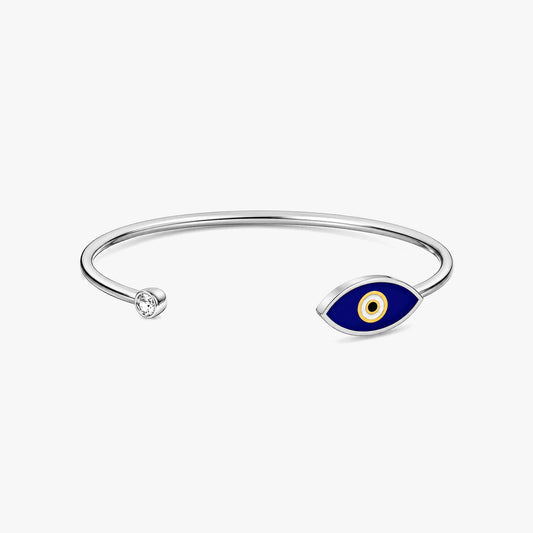 Faze Silver Evil Eye Bracelet