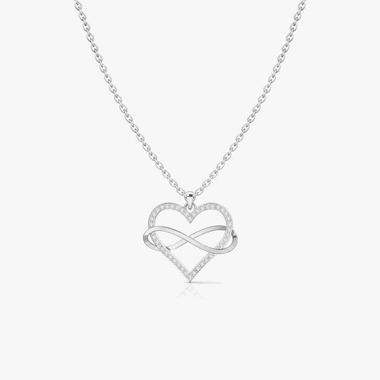 Lyra Silver Zirconia Necklace