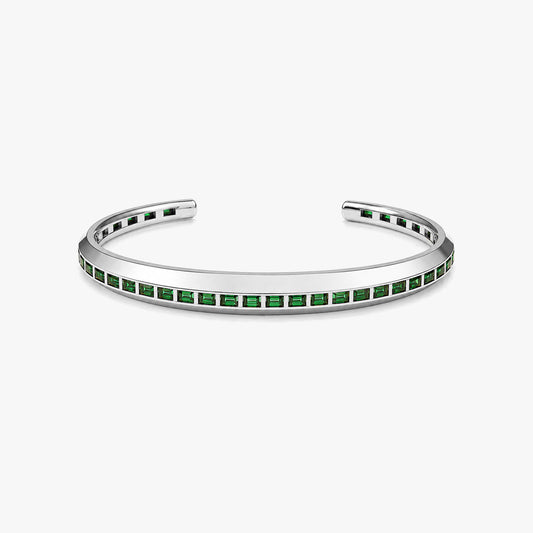 Kite Silver Zirconia Bangle