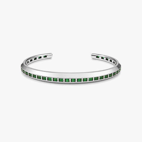 Kite Silver Zirconia Bangle