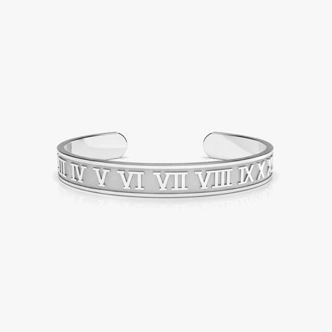 Jett Silver Bangle Bracelet