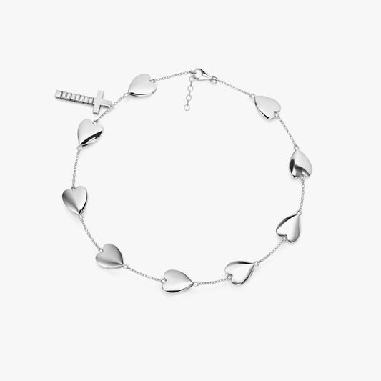 Huni Silver Heart Bracelet