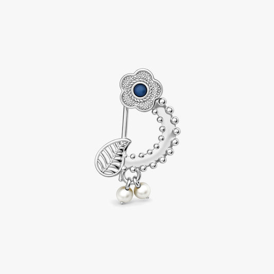 Liza Silver Pearl Nose Pin
