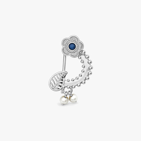 Liza Silver Pearl Nose Pin