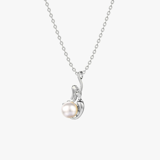 Wren Silver Pearl Necklace