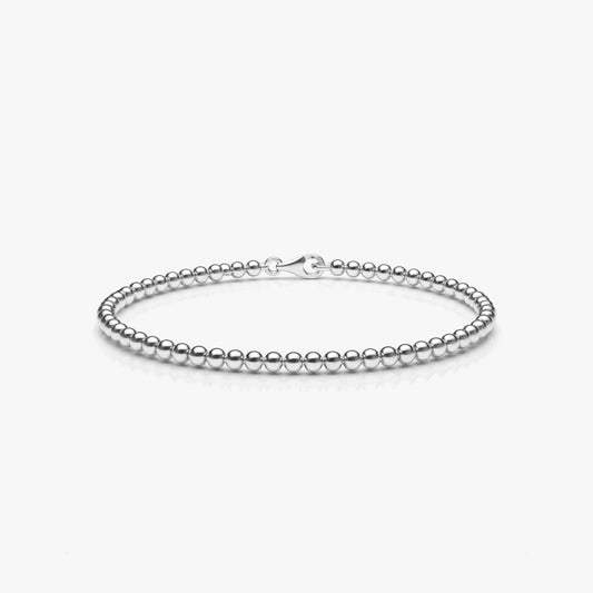 Ruby Silver Bangle