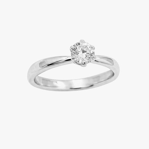 Nina Silver Diamond Adjustable Ring