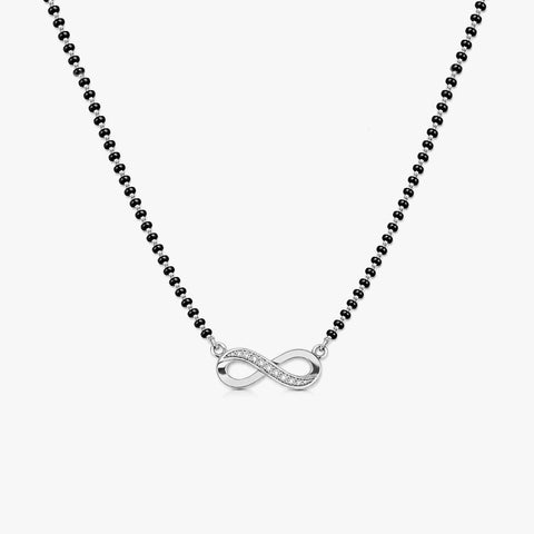 Skye Silver Mangalsutra