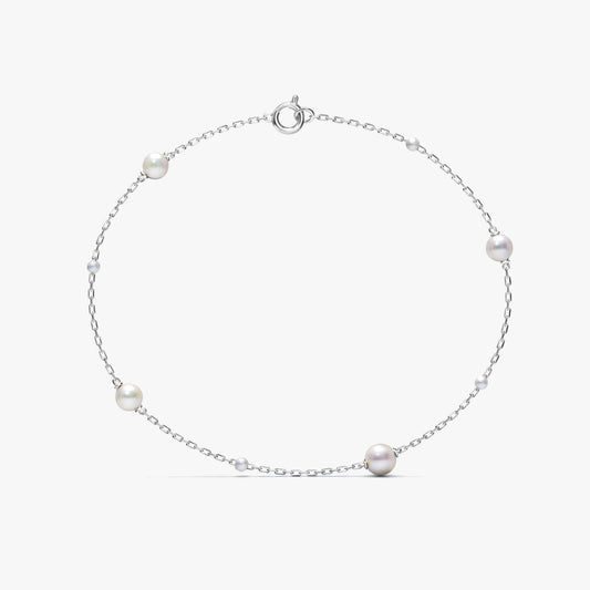 Jiya Silver Pearl Bracelets