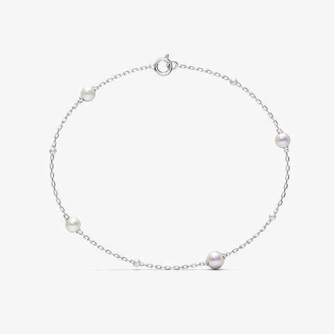 Jiya Silver Pearl Bracelets