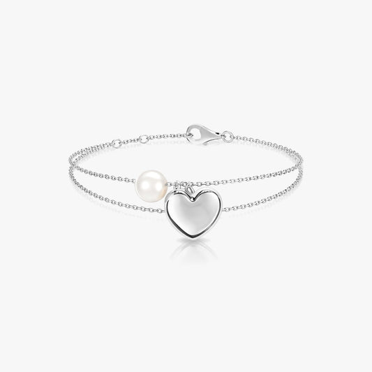 Tira Silver Pearl Bracelet