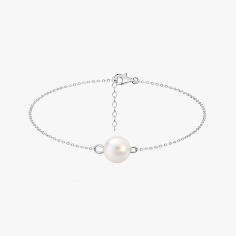 Enna Silver Pearl Anklet