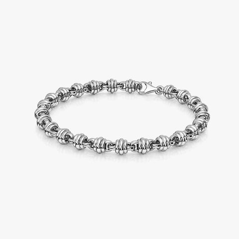 Jude Silver Bangle Bracelet