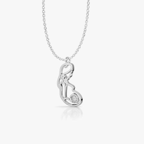 Kyna Silver  Necklace