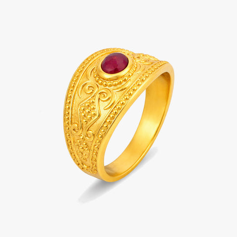 Orla Silver Quartz Adjustable Ring