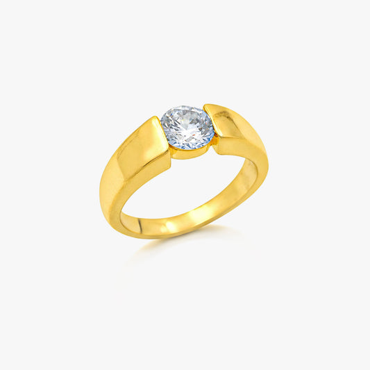 Kira Silver Diamond Adjustable Ring