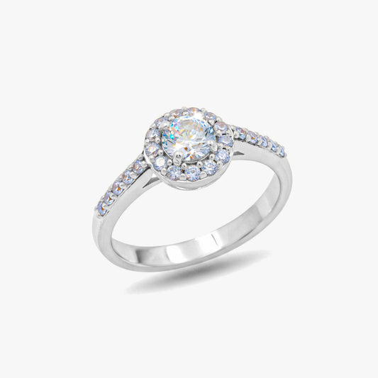 Ruth Silver Diamond Adjustable Ring