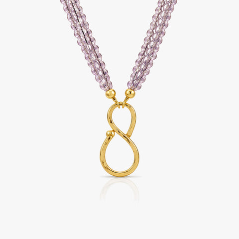 Cleo Silver Quartz Necklace